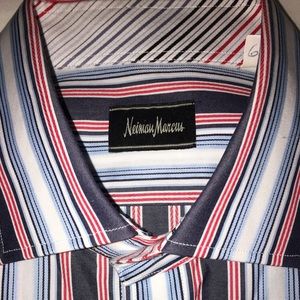 Neiman Marcus dress shirt stripes size L